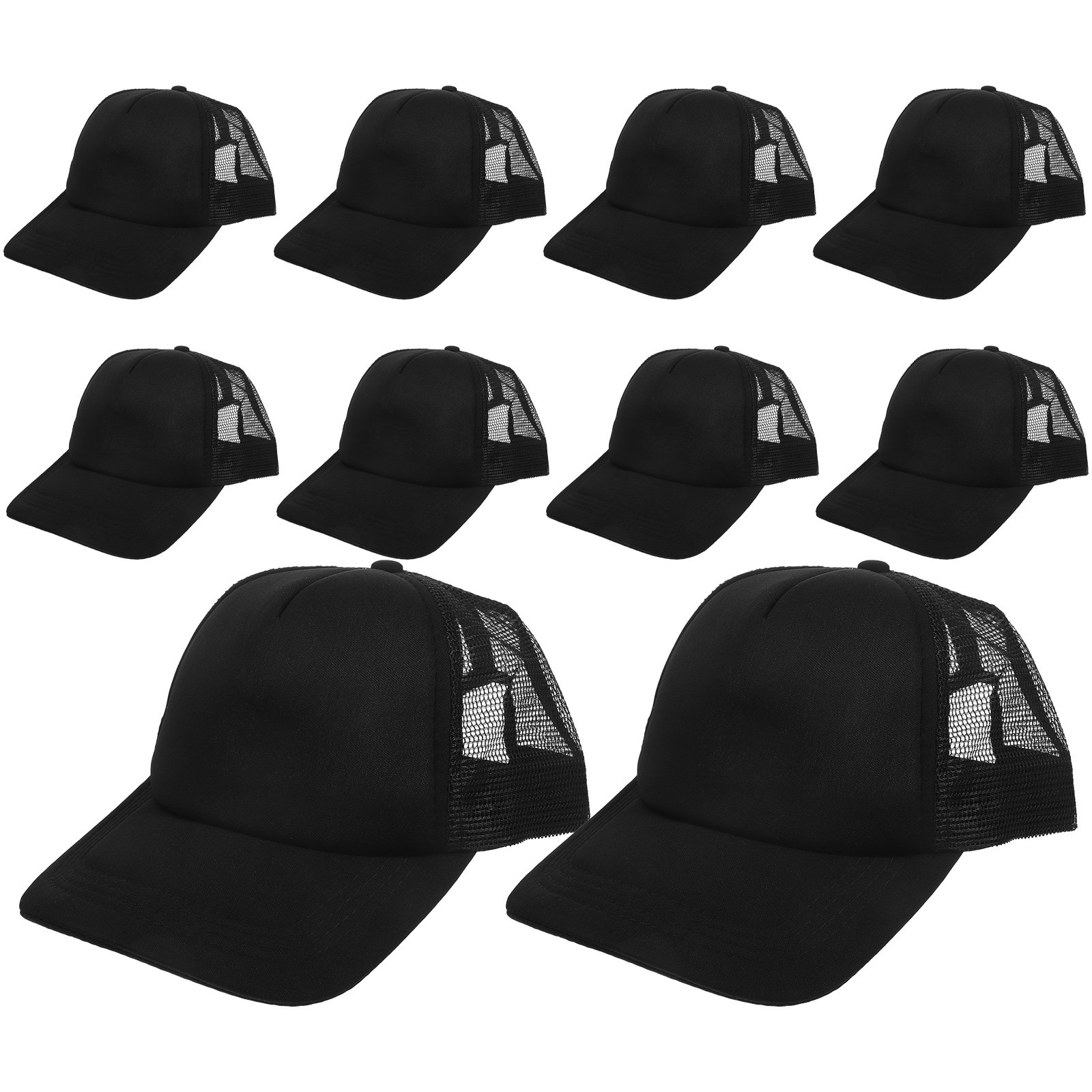 Hat Sublimation Blank - 10 Adet Fileli Beyzbol Şapkası, Baskıya