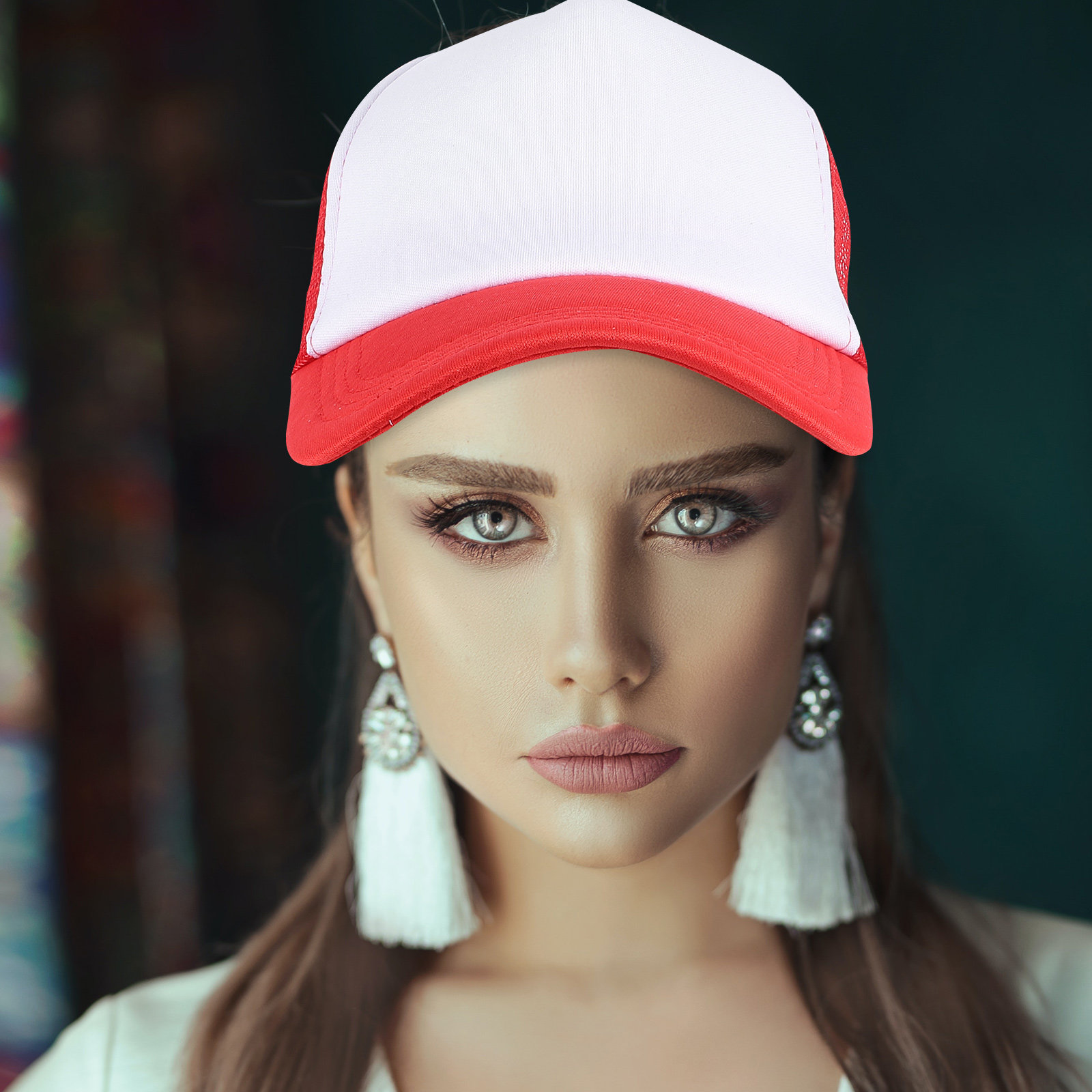 Hat Sublimation Blank - 10 Adet Boş Beyzbol Şapkası, Fileli