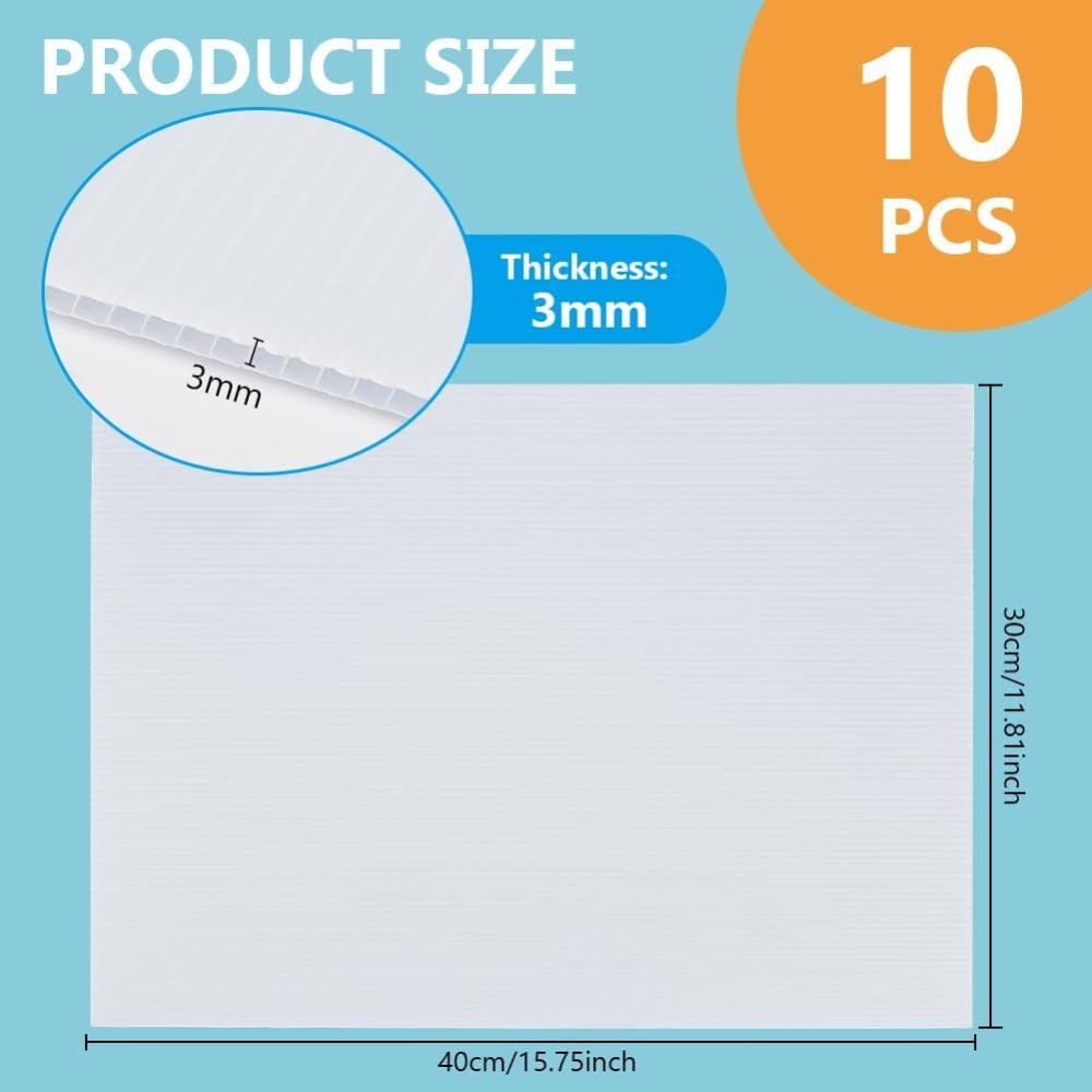 10 Adet Beyaz Oluklu Plastik L - Yard Sign Blank incelemesi ve fiyatı