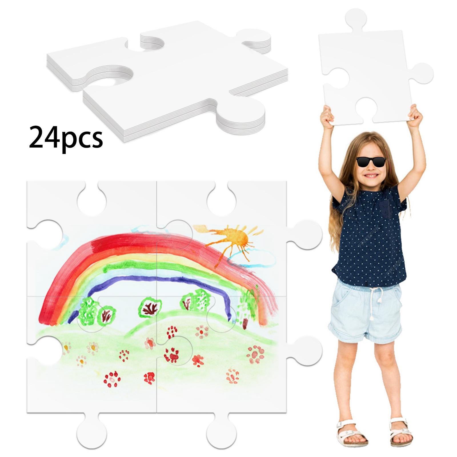24 Adet Beyaz Karton Boş Yapbo - Puzzle Blank White incelemesi ve fiyatı