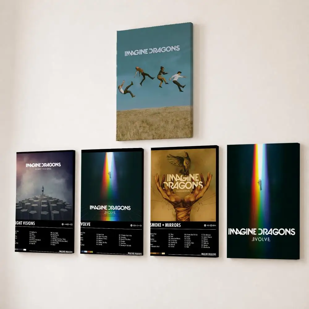 Rock Grubu I-imagine Dragons T - Canvas Wrap Ready incelemesi ve fiyatı