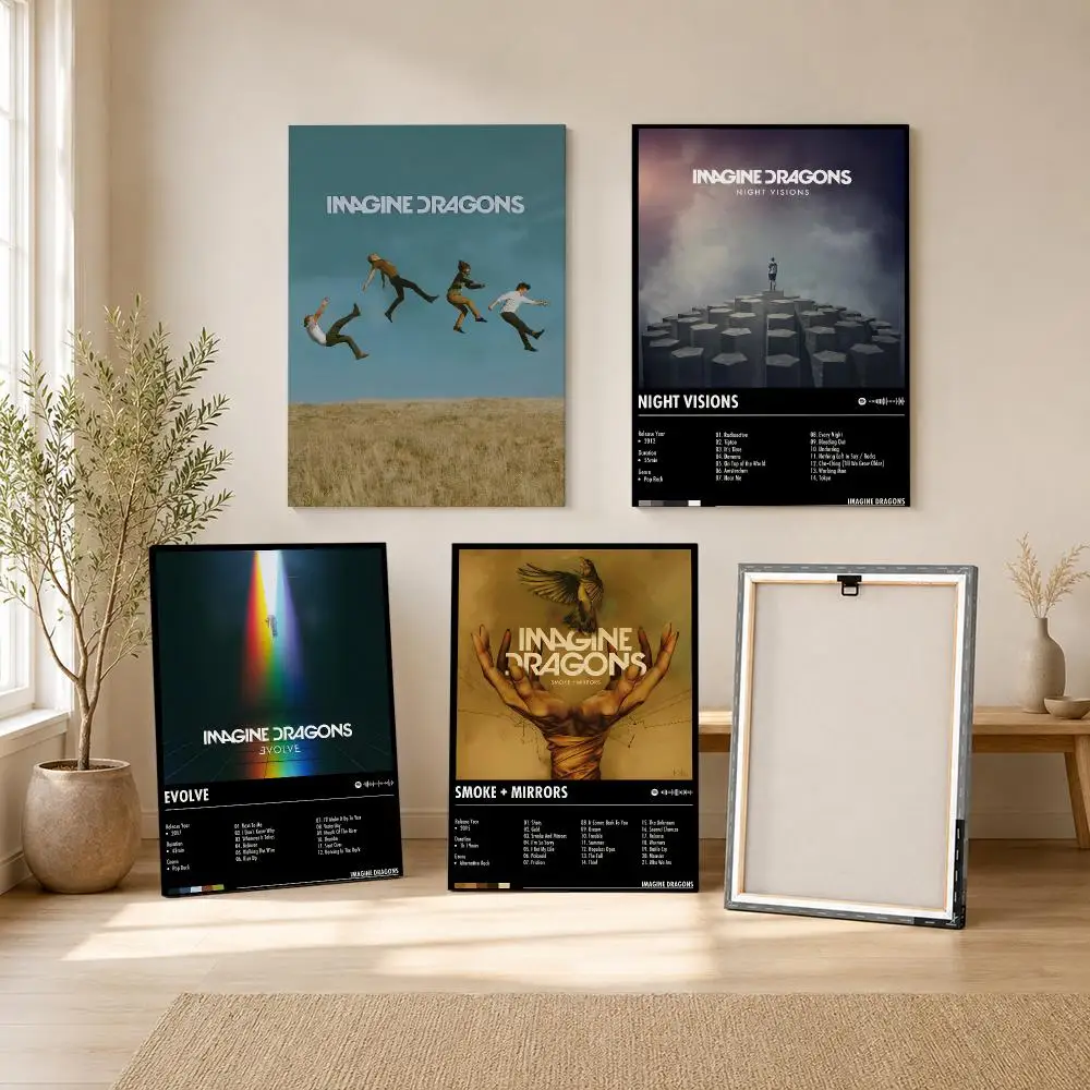 Rock Grubu I-imagine Dragons T - Canvas Wrap Ready incelemesi ve fiyatı