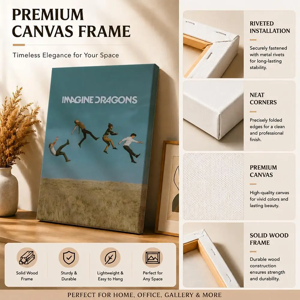Rock Grubu I-imagine Dragons T - Canvas Wrap Ready incelemesi ve fiyatı
