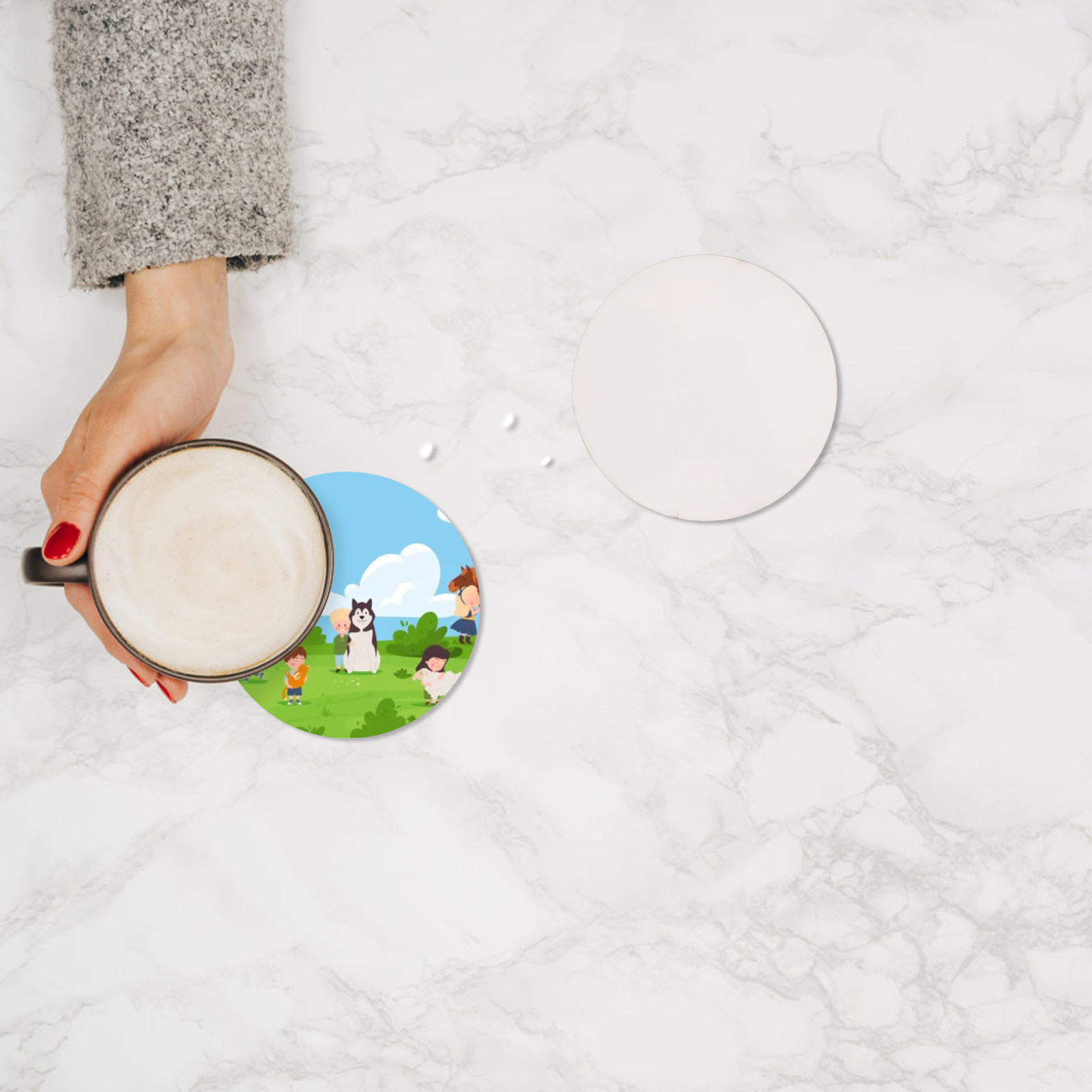 10 Adet Süblimasyon Ahşap Bard - Coaster Sublimation Blank incelemesi ve fiyatı